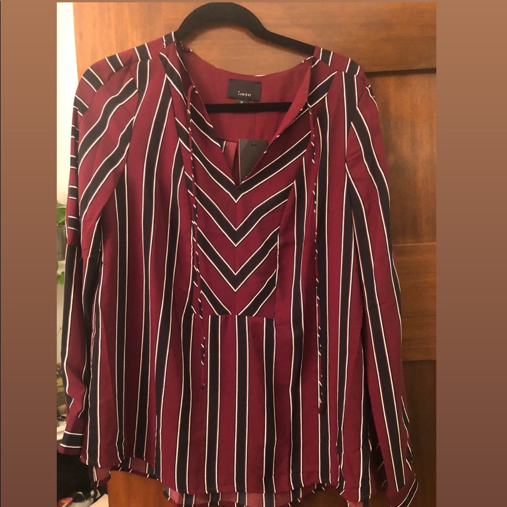 Lumiere striped blouse